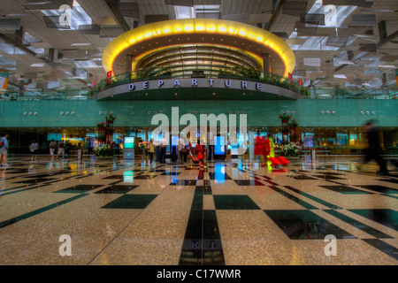 Singapore Changi International Airport Departure Terminal 3 Stock Photo