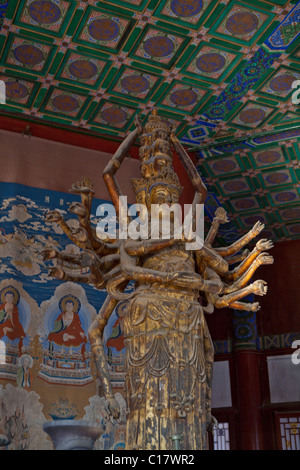 Statue of Avalokitesvara inside Summer Palace, Beijing, China Stock Photo