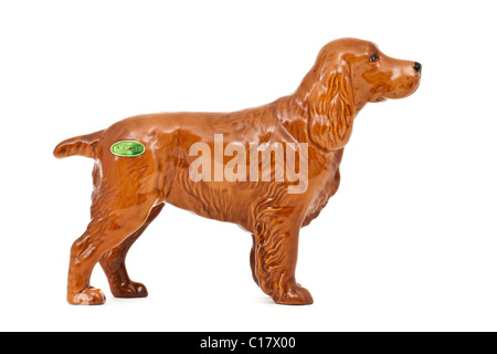 Vintage Beswick "Horseshoe Primula" Golden Brown Cocker Spaniel Stock Photo