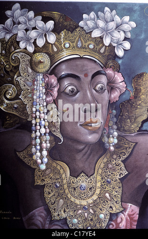 Indonesia, Bali, Ubud, painting at Neka museum Stock Photo