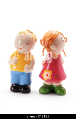 Male and Female Figurines Stock Photo
