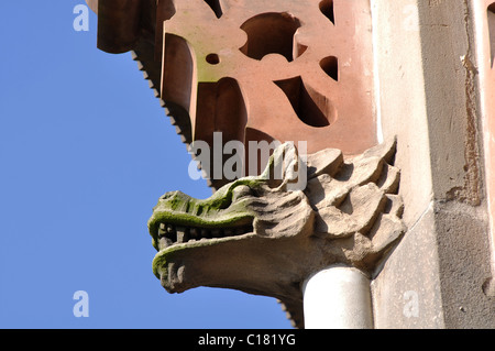 Detail of the Chinese Bell Tower, Arboretum Park, Nottingham, England, UK Stock Photo