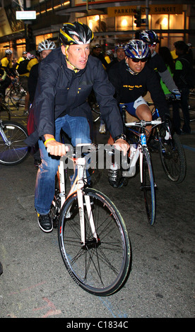 Lance Armstrong and Nike Sportswear launch 'Stages' at the Montalban theater Los Angeles, California - 07.03.09 Stock Photo