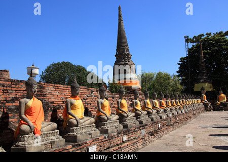 Buddha Statues at Ayutthaya site near bangkok, Tha Stock Photo