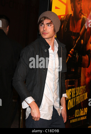 Zac Efron Los Angeles premiere of 'Watchmen' held at Grauman's Chinese Theater - Arrivals Los Angeles, California - 02.03.09 Stock Photo