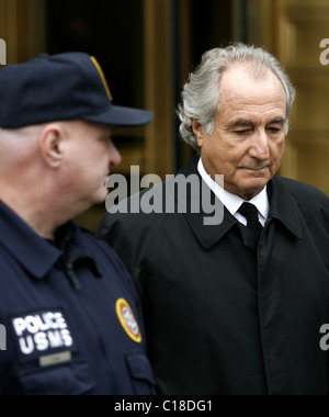 Disgraced Wall Street financier Bernard Madoff leaves US Federal Court