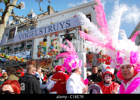 Carnival crowd at Vrijthof Maastricht Netherlands Stock Photo