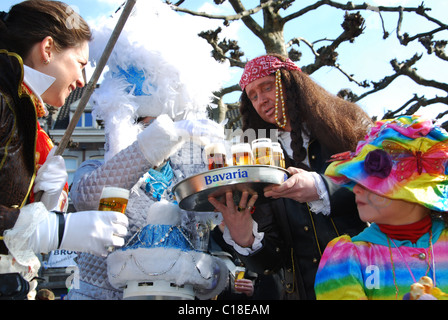 Carnival crowd at Vrijthof Maastricht Netherlands Stock Photo