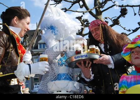 Carnival crowd at Vrijthof Maastricht Netherlands Stock Photo