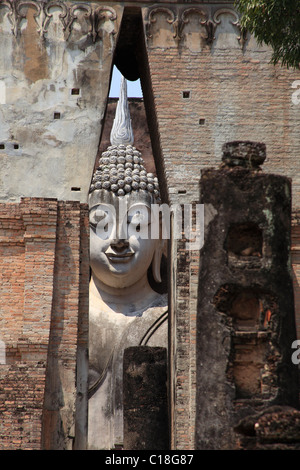 Wat Mahathat at Sukhothai, Thailand Stock Photo