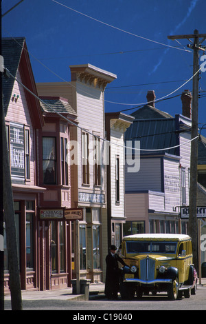 Historic Street Car Tour Skagway Southeast AK Stock Photo