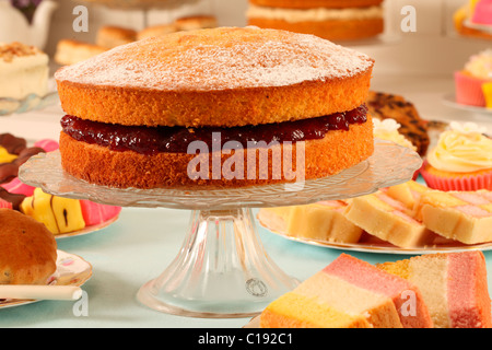 VICTORIA SPONGE CAKE Stock Photo