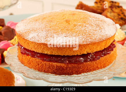 VICTORIA SPONGE CAKE Stock Photo