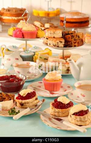 BRITISH AFTERNOON TEA Stock Photo