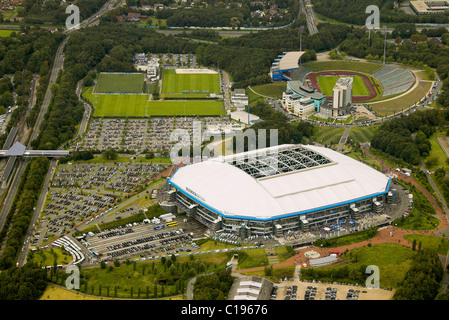 Aerial photo, parking area, Arena Auf Schalke, Schalke ...