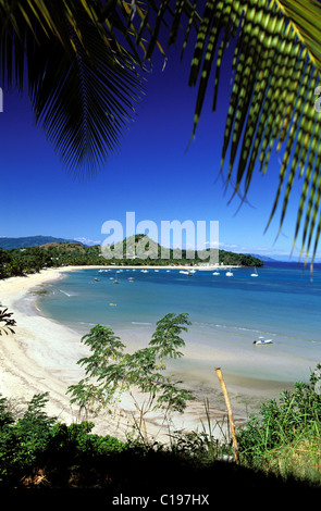 Madagascar, Nosy Be Island, the beach of Ambatoloaka Stock Photo