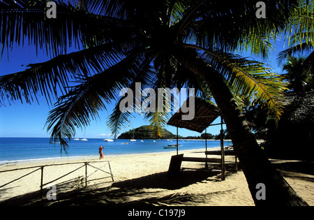 Madagascar, Nosy Be Island, the beach of Ambatoloaka Stock Photo