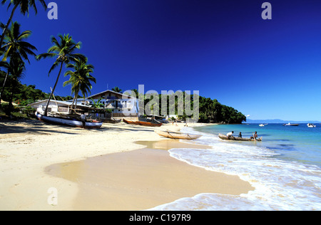 Madagascar, Nosy Be Island, the beach of Ambatoloaka Stock Photo