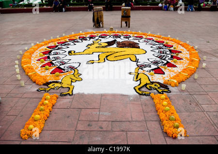 Aztec Ofrenda representing the Iztepetl level of the Mictlan ...
