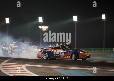 formula drift, abu dhabi yas marina circuit, march 2011 Stock Photo