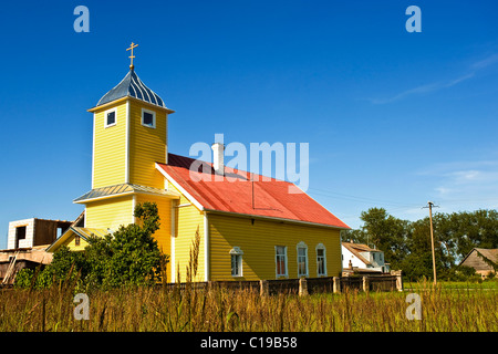 Suur Kolkja, Vanasuliste Church, Lake Peipus, Peipsi jaerv, Estonia, Baltic States, Northeast Europe Stock Photo