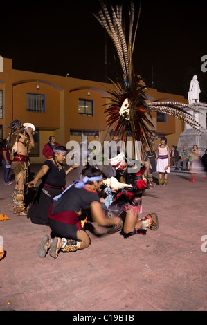 Limpia (ritual cleansing) before performing a dance on the day of the ...