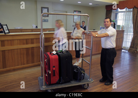 Panama,Latin,Central America,Panama City,Amador,Country Inn and & Suites,hotel hotels lodging inn motel motels,lodging,mid market,chain,lobby,Hispanic Stock Photo