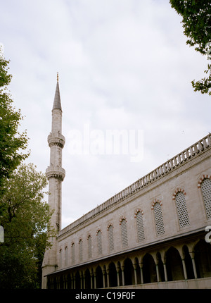 Blue Mosque or Sultan Ahmet Ahmed Camii in Sultanhamet in Istanbul in Turkey in Middle East Asia. Architecture Building Islam Islamic Muslim Travel Stock Photo