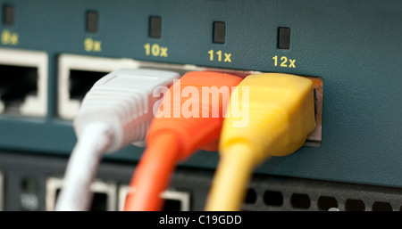 Ethernet Cables Stock Photo