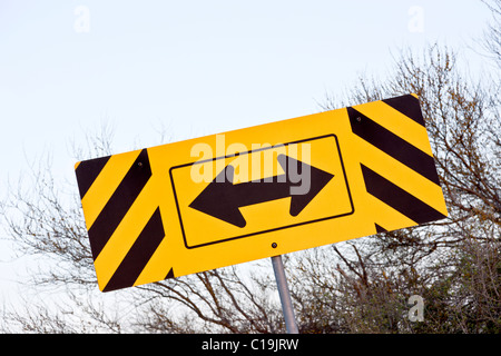 Directional traffic sign, highway, Stock Photo