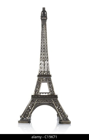 eiffel tower statue isolated on white background Stock Photo - Alamy