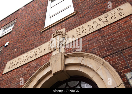 An old Ministry of Labour Employment Exchange in Nottingham, England, U.K. Stock Photo