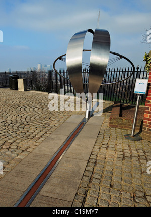 The Greenwich Meridian line Stock Photo - Alamy