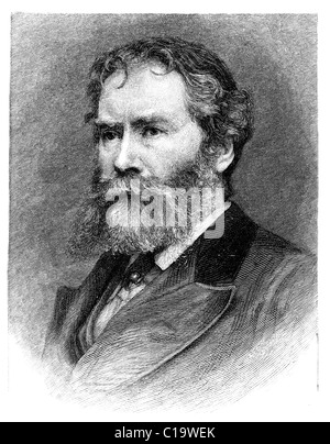James Russell Lowell (February 22, 1819 – August 12, 1891) was an American Romantic poet, critic, editor, and diplomat. Stock Photo