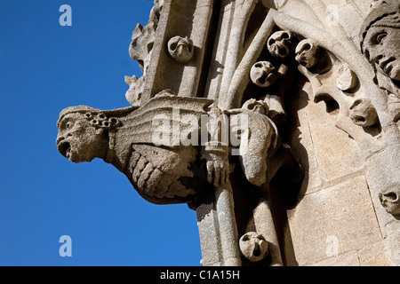 Gargoyle on the tower of St. Mary's / University Church of St Mary the Virgin in Oxford, Oxfordshire, England, UK Stock Photo