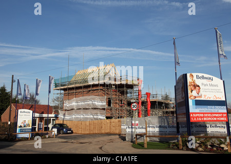 A Bellway construction site in a U.K. city. Stock Photo