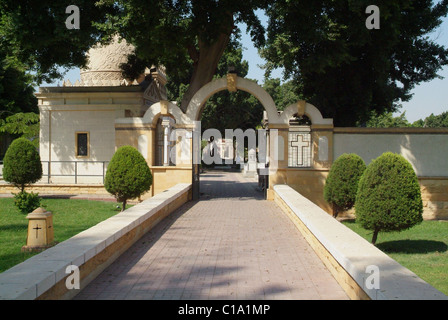 The Churches, streets and cemeteries of Coptic Cairo, the oldest  inhabited area of Cairo, where the Holy family took refuge. Stock Photo