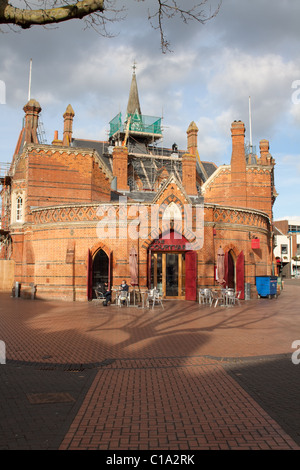 Town hall of Wokingham (Berkshire, England); built in 1860 on the site of the guildhall. Stock Photo
