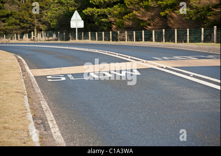 s bend road sign Stock Photo - Alamy