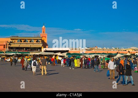 Djemaa el-Fna square Medina old town Marrakesh central Morocco Africa Stock Photo