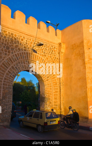 Bab al-Jdid gate Marrakesh central Morocco Africa Stock Photo