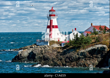 Head Harbour Light, Campobello Island, New Brunswick, Canada Stock Photo