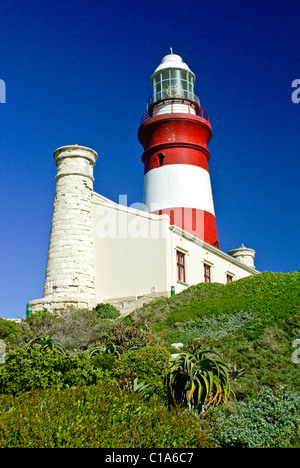 Cape Agulhas lighthouse, Western Cape, South Africa Stock Photo