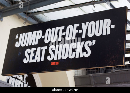 Theater Billboard Advertising A Haunted Show on West end London Stock Photo