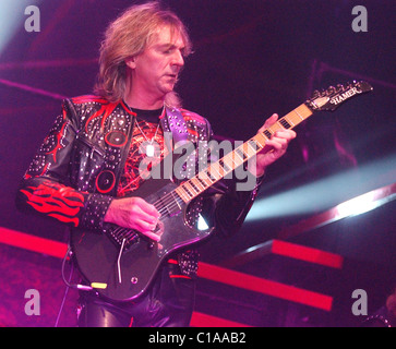 Guitarist Glenn Tipton of Judas Priest performing at the Heineken Music Hall. Amsterdam, the Netherlands - 23.03.09 Stock Photo