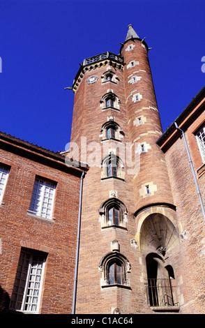 France, Haute Garonne, Toulouse, private mansion, Hotel de Bernuy, tower Stock Photo