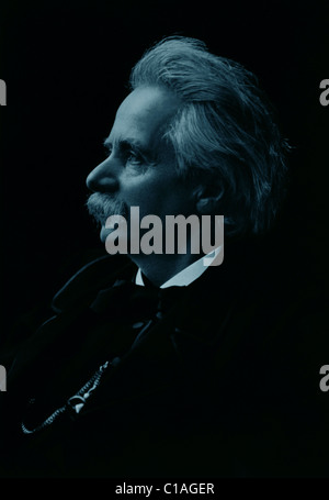 Edvard Hagerup Grieg, Norwegian composer. Stock Photo