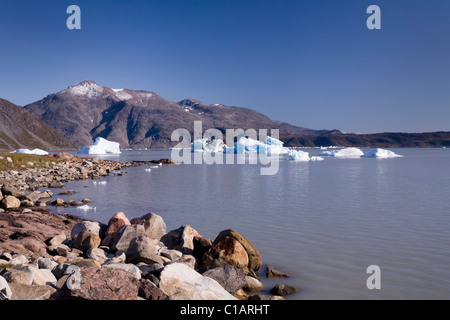 Landscape close to Inneruulalik Farm, South Greenland Stock Photo