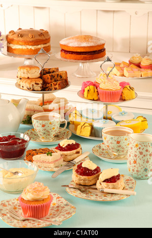 BRITISH AFTERNOON TEA Stock Photo