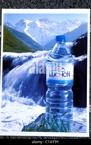 France, Haute Garonne, Bagneres de Luchon, poster for la societe des eaux minerales (natural water) Stock Photo